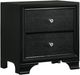 Crown Mark Micah Black Nightstand-0