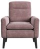 Elements International Hawk Blush/Espresso Accent Arm Chair-1