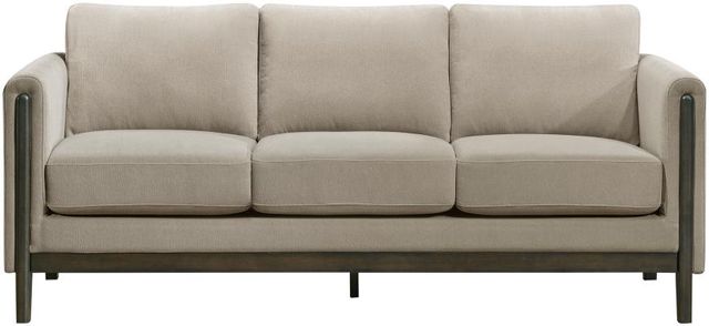 Coaster® Islington Taupe Upholstered Panel Arm Sofa-1