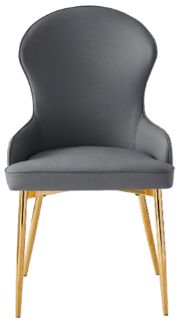 Mazin Furniture Venus Gold/Grey Side Chair-1