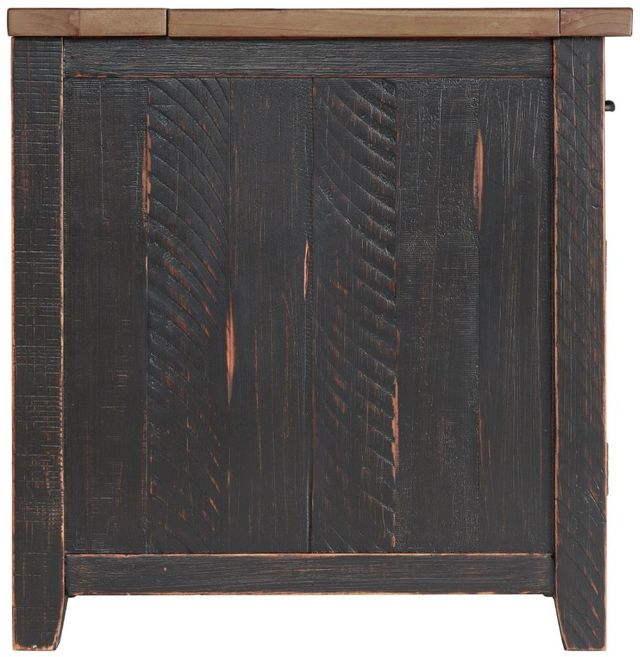 Martin Svensson Rustic Honey Chairside Table with Black Base-3