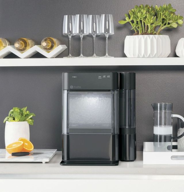 GE Profile™ Opal™ 14" 38 lb. Black Stainless Ice Maker-7
