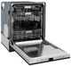 ZLINE Autograph Edition Monument 24" Black Stainless Steel with Polished Gold Helix Handle 3rd Rack Top Touch Control Tall Tub Dishwasher-3