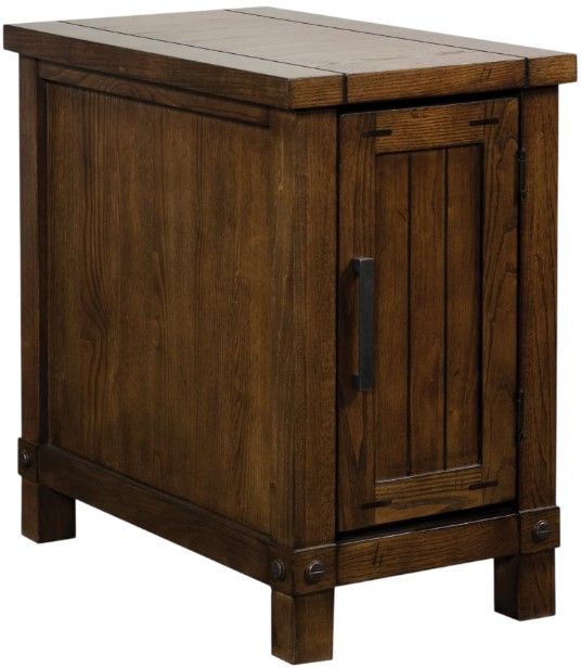 Riverside Furniture Windridge Sagamore Burnished Ash Chairside Chest-0