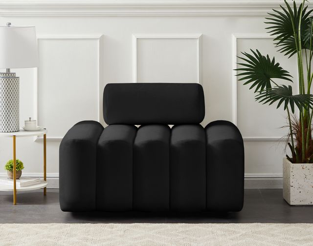 Meridian Furniture Melody Black Velvet Chair-1