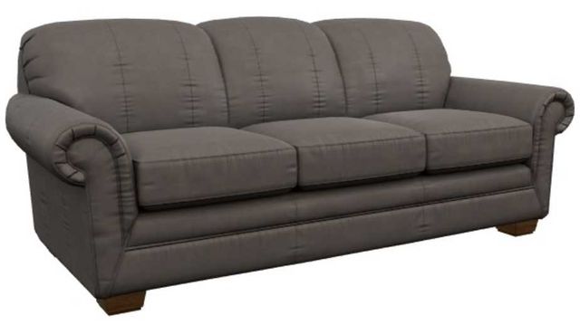 La-Z-Boy® Mackenzie Greystone Leather Sofa-0