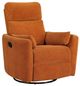 Homelegance® Desso Orange Swivel Glider Manual Reclining Chair-0
