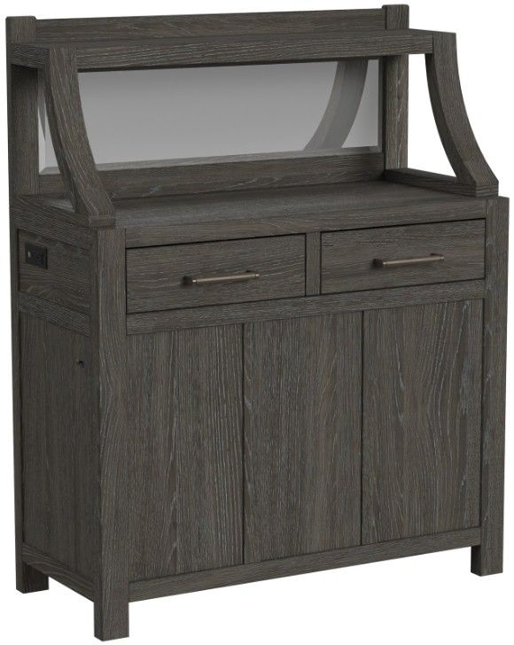 Intercon Flex Reclaimed Chevron Server with Leaf Storage-1