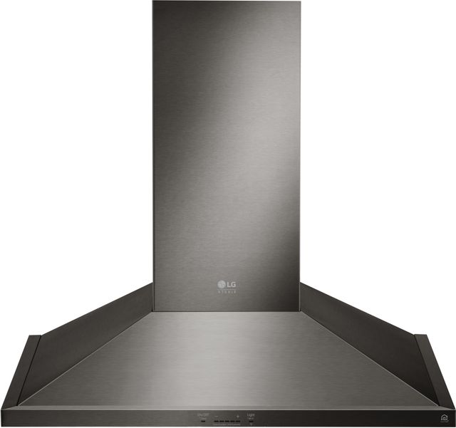 LG Studio 30" Black Stainless Steel Wall Mount Range Hood-0