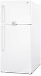 Summit® 30” 18 Cu. Ft. White Top Freezer Refrigerator with Lock-2
