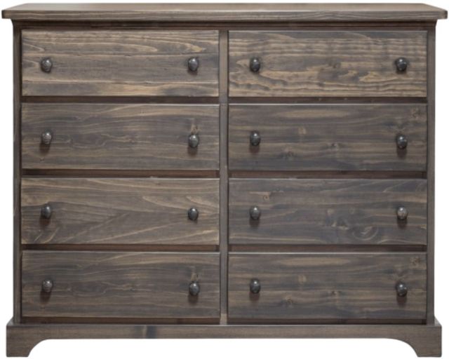 Mako Wood Furniture Polo Brown 8-Drawer Dresser-0