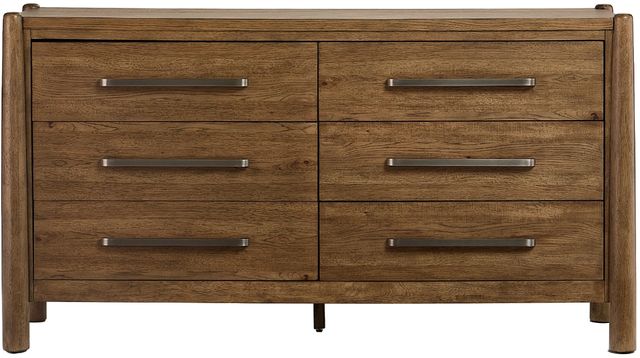Riverside Furniture Henderson Toasted Pecan 6-Drawer Dresser-2