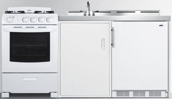 Summit® 72" White All-In-One Kitchenette-0