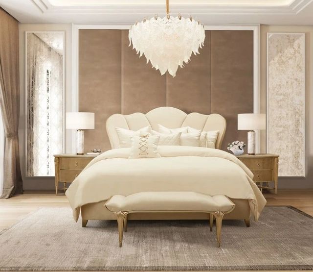 Michael Amini® Villa Cherie Caramel/Chardonnay Nightstand-1
