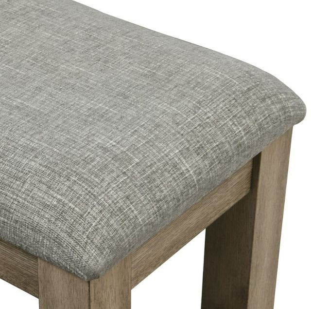 New Classic® Home Furnishings Harrisburg Gray/Walnut Dining Bench-4