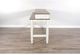 Sunny Designs™ Buck Skin Marble White Console Table with Brown Top -3