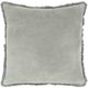 Surya Washed Cotton Velvet Sea Foam 18"x18" Pillow Shell-0