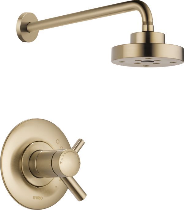Brizo Odin®Brilliance® Luxe Gold® TempAssure Thermostatic Shower Trim-0