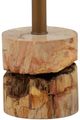 Dovetail Furniture Calvus Light Natural Side Table with Bronze Base-3