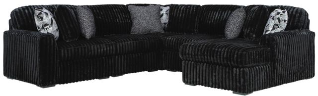 Signature Design by Ashley® Midnight-Madness 5-Piece Onyx Right-Arm Facing Sectional and Chaise-0