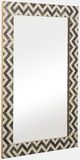 Sagebrook Home Gray/White Rectangular Mirror-1