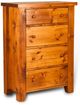 Munro's Furnishings Rough Sawn 4-Drawer Hi Boy-0
