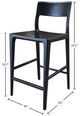 LH Home Seating Java Catania Black Counter Stool-2