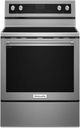 KitchenAid® 30" Stainless Steel Freestanding Electric Range-0