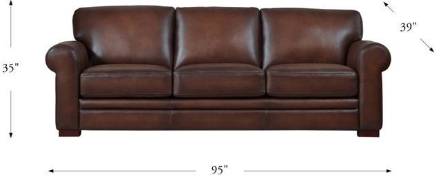 Hydeline® Brookfield Caramel Brown Sofa-1