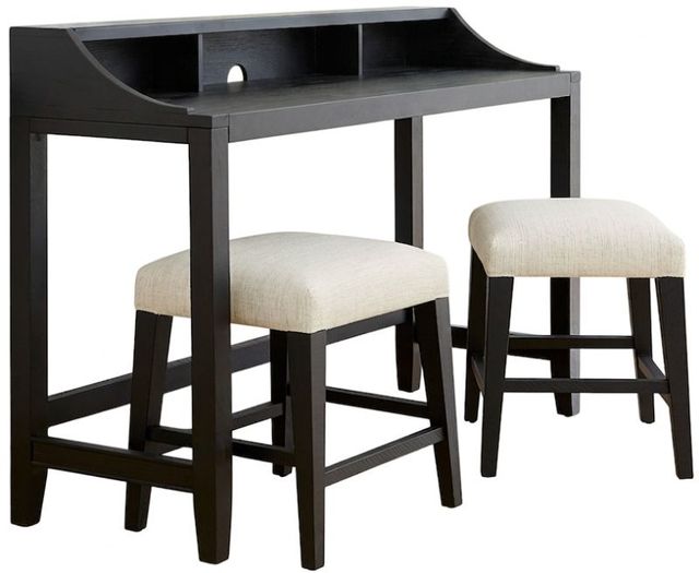 aspenhome® Camden 3-Piece Beige/Domino Console Bar Set-0