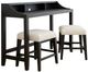 aspenhome® Camden 3-Piece Beige/Domino Console Bar Set-0