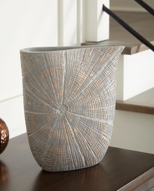 Signature Design by Ashley® Ardenley Antique Gold 10" Vase-2