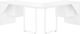 Monarch Specialties Inc. High Glossy White  L-Shaped Desk-2
