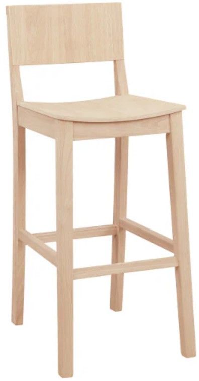 Linon Kentucky 2-Piece Unfinished Bar Stool Set-3