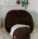 CordaRoy's® Original Espresso Terry Corduroy Full Bean Bag Chair-3