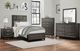 Mazin Furniture Davi Gray Twin Panel Bed-2