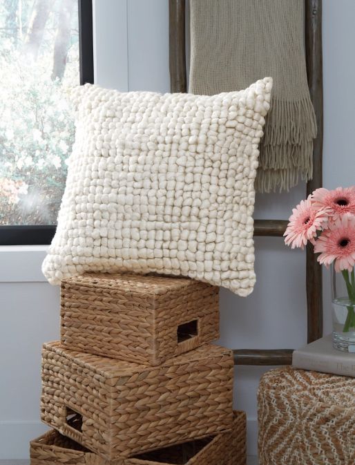 Signature Design by Ashley® Aavie Ivory Pillow-3