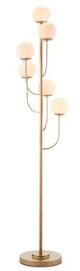 Currey & Company Farnsworth Brass Floor Lamp-0