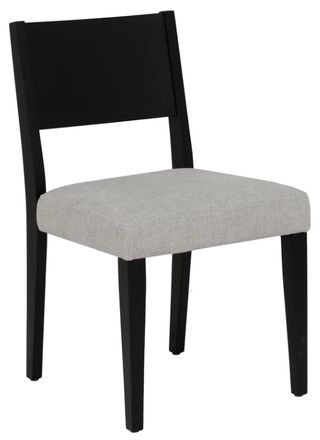 Powell® Cosgrove Black/Light Gray Upholstered Side Chair