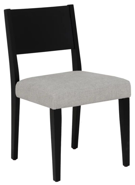 Powell® Cosgrove Black/Light Gray Upholstered Side Chair-0