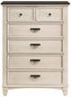 TEI Somerset Cottage Brown/White Chest-1