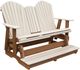 Nature's Best Furniture Customizable Adirondack 5' Polyethylene Outdoor Counter Height Glider Settee-0