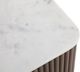 Fairfield® Dimitri Kafe/White 54" Cocktail Table with Aged Gold Base-4