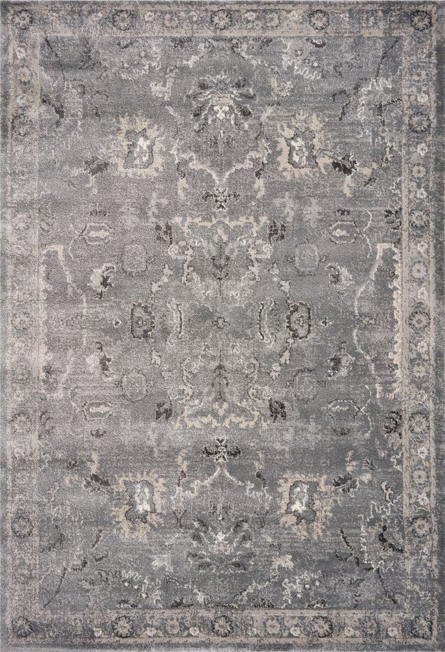 KAS Rugs Hue Grey Farrah 5'x8' Rug-0