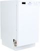 Avanti® 18" White Front Control Built In Dishwasher-1