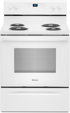 Whirlpool® 30" White Freestanding Electric Range