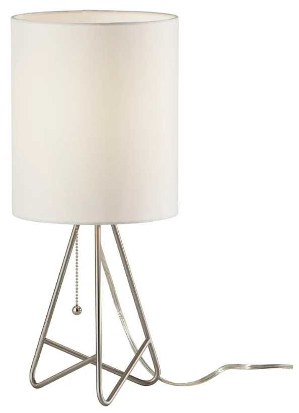 Adesso® Nell Brushed Steel Table Lamp-0