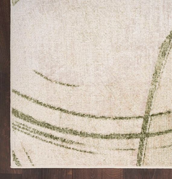 Nourison Home™ Astra Machine Washable Beige Green 5'x7'  Area Rug-3