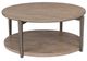 Furniture of America® Roros Natural Round Cocktail Table-0