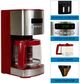 Kenmore® 12 Cup Red and Stainless Steel Aroma Control Countertop Coffee Maker-3